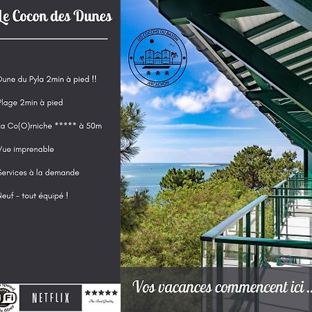 Le Cocon Des Dunes - Vue Mer, Plage&Corniche A Pied Le Moulleau Exterior foto